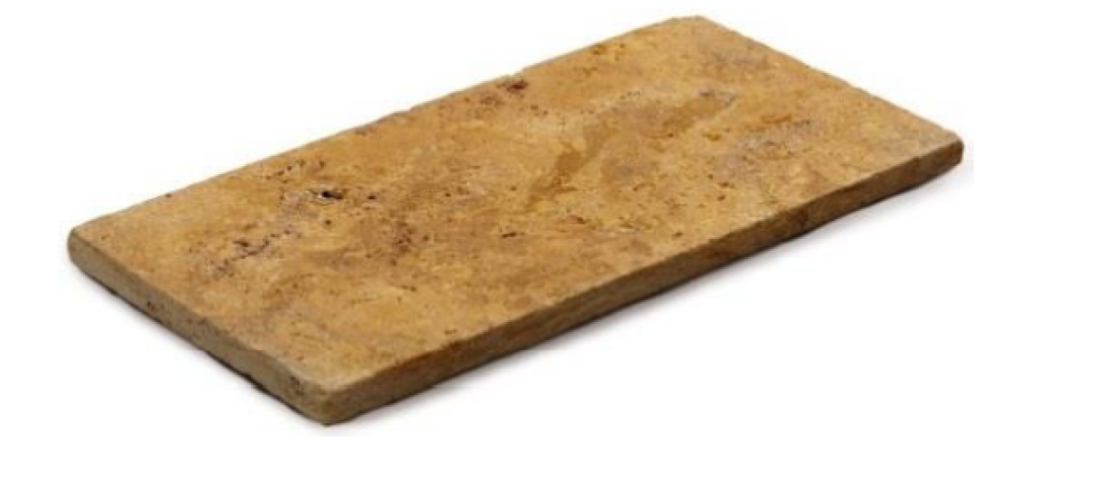 Természetes kőburkolatok_Gold Travertin 60x60x3 cm kalibrált