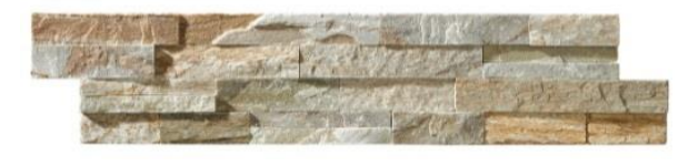 Természetes kőburkolatok_Kvarcit Gialla 60x15x1,5-2,5 cm