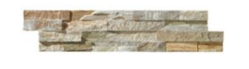 Természetes kőburkolatok_Kvarcit Gialla Sottile 40x10x0,8-1,5 cm