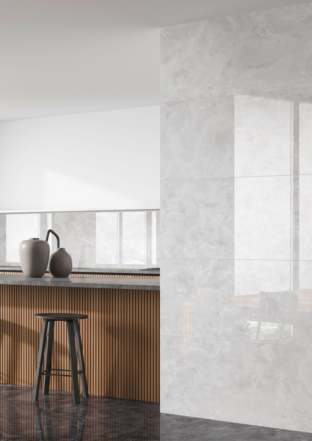 Valore_Divina Onyx White Ret fényes padlólap 60*120*0,92 cm
