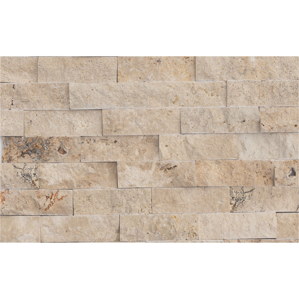 Természetes kőburkolatok_Travertin Rusztikus 5 x 15 x 2-2,5 cm roppantott szabályos
