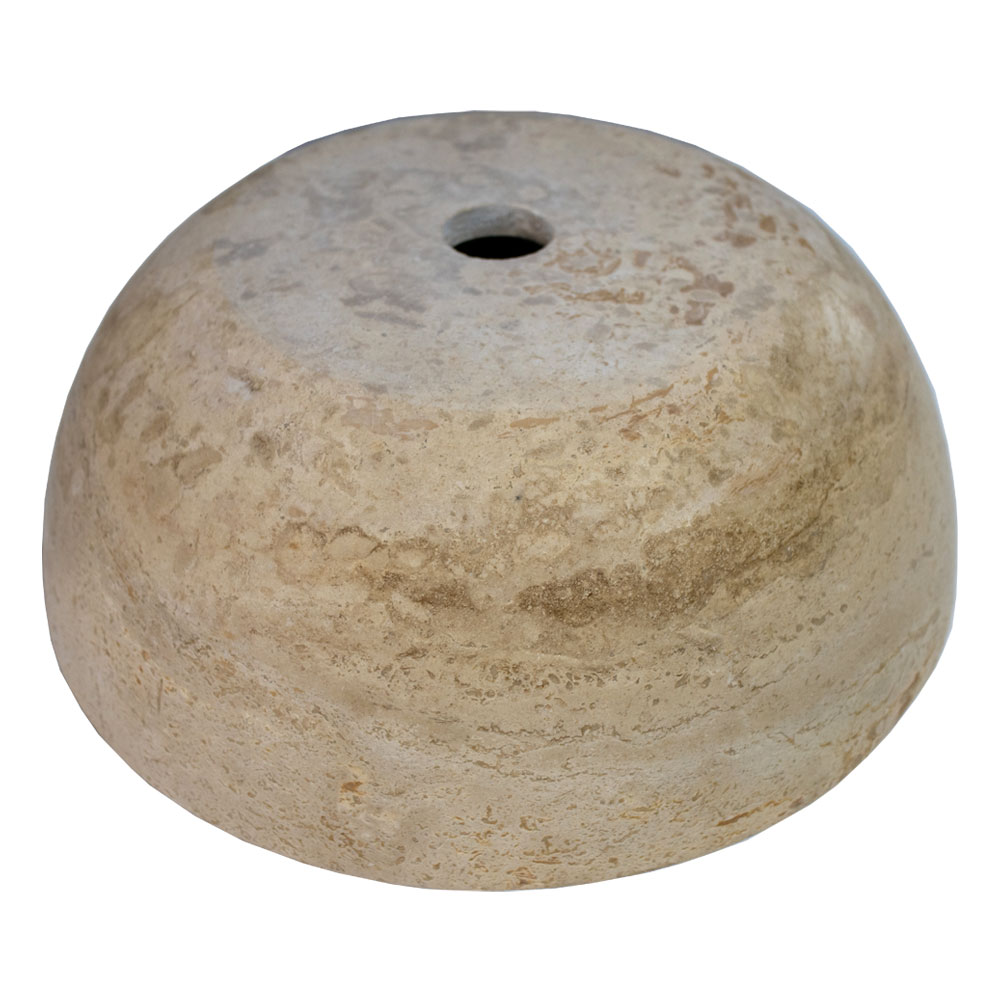 Természetes kőburkolatok_Travertin mosdókagyló (átmérő 42 cm, magasság 15 cm, falvastagság 2 cm)