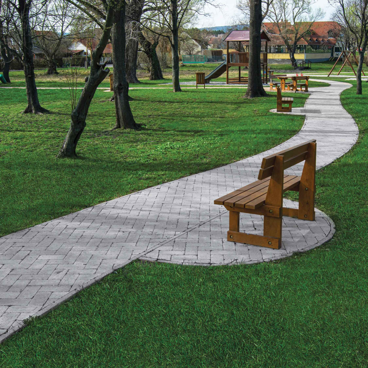 Barabás térkő Téglakő 5 cm, grafit