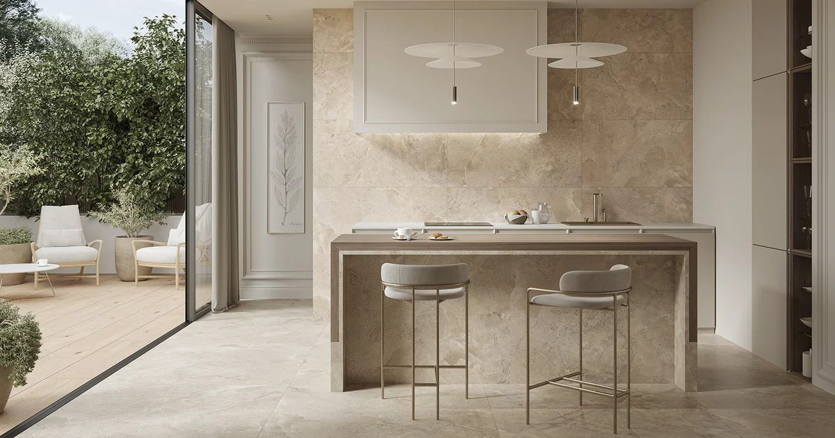 Paradyz Storm Slate Taupe Ret lappato gres burkolat 59,8*119,8*0,8 cm