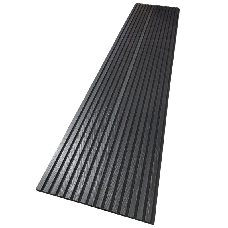 Mediterrán R_AquaWood Black Oak vízálló akusztikus falpanel 2800*600*21 mm