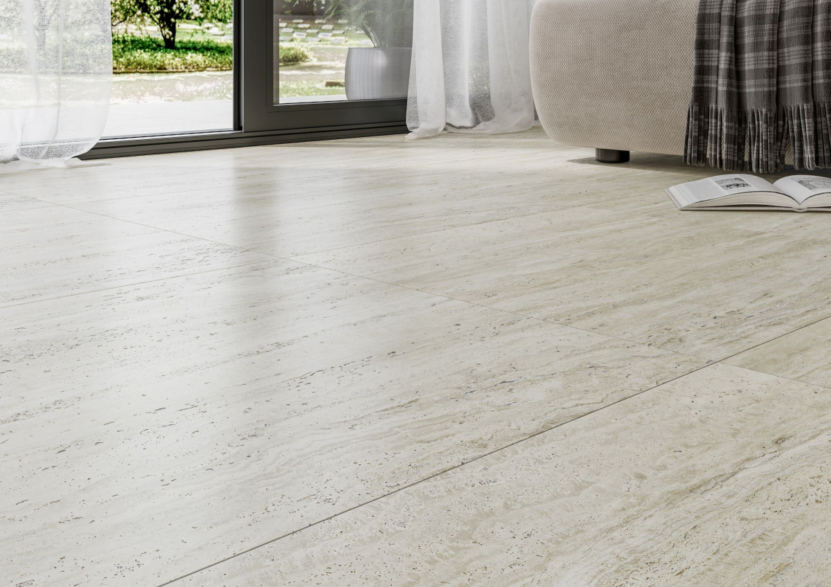 Golden Tile_Travertino Ever Beige matt padlólap 60 x 60 x 0,8 cm /TE1580/