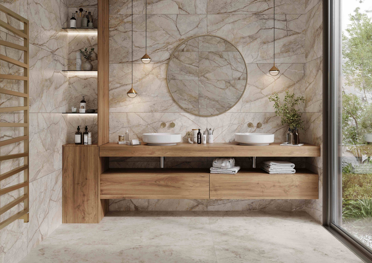 Golden Tile_Florentine Marble Beige matt padlólap 60 x 120 x 0,8 cm /FM1980/
