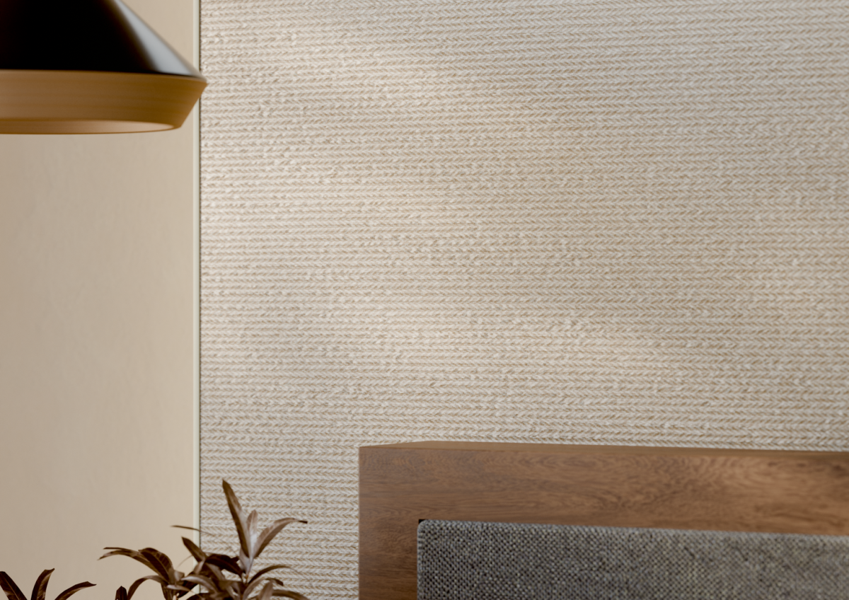 Modee_Tweed Sand textilmintás SPC falpanel /WMS527S/ 1175*2800*4 mm