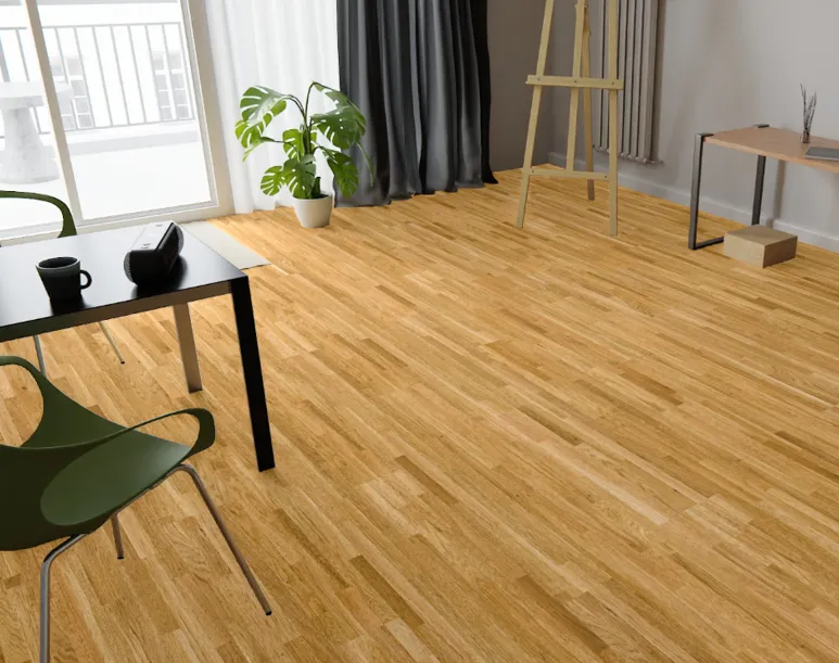 Melegburkolat_Barlinek félmatt szalagparketta Rustic Molti Tölgy 4 sávos 2200*207*14 mm  /4W9000012/