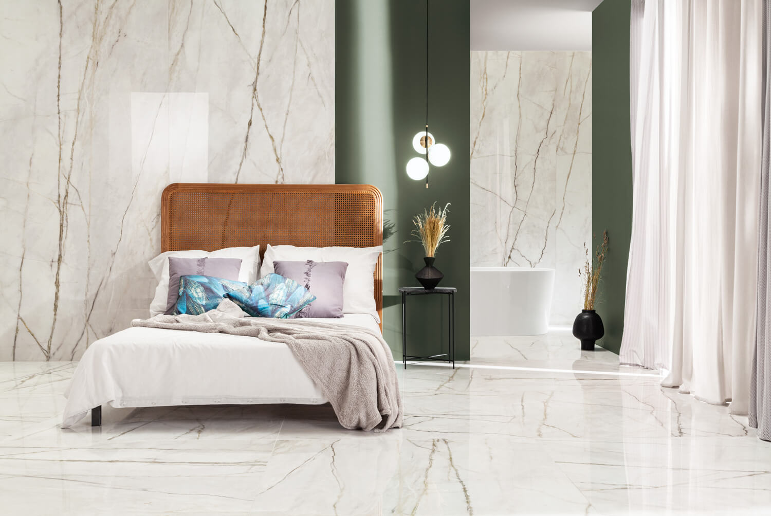 Arte_Amarena Grey Ret fényes gres burkolat 119,8*119,8*0,6 cm 