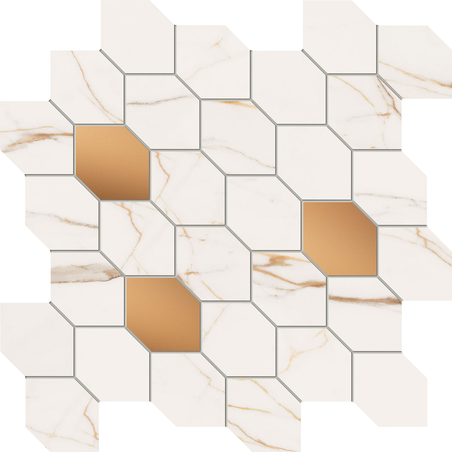 Arte_Dorado Stone Mosaic fényes csempe 29,8*29,8*10 cm