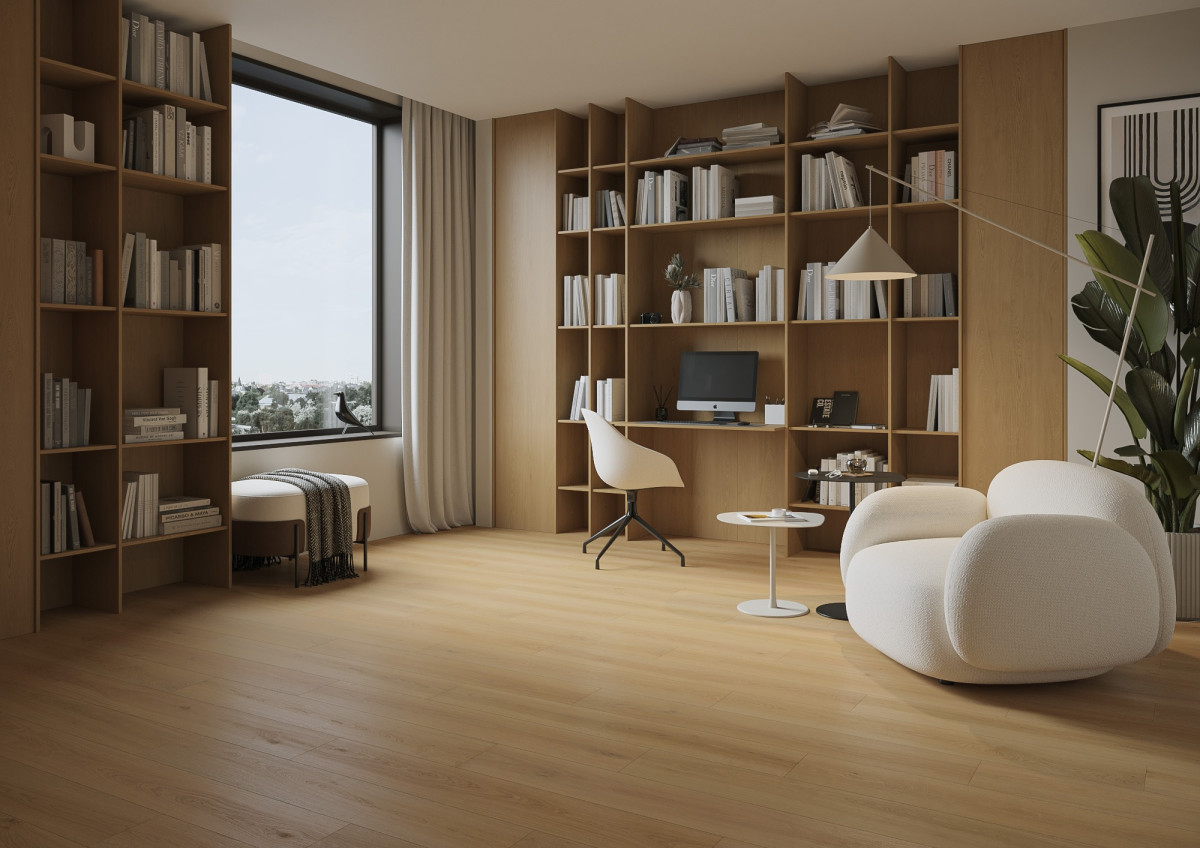 Melegburkolat_Barlinek SPC Sunny Oak 1243*198*5,5 mm /DP3000016/