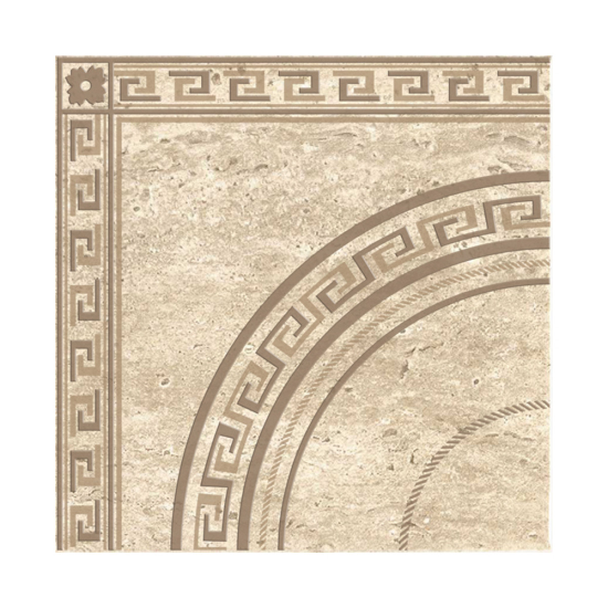 Cesarom_Travertine Beige mintás matt padlóburkolat 45*45*0,9 cm /6646-0009/