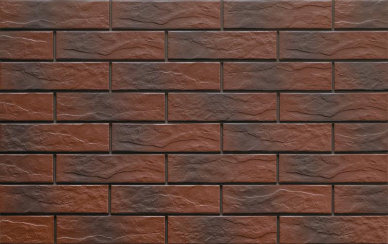 KLINKIER BURGUND RUSZTIKUS TIENOVANY 24,5X6,5X0,65 Cm