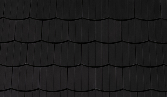 SZÁSZ HÓDFARKÚ SZEGMENSVÁGÁSÚ, 15.5X38X1.2 NUANCE matt fekete engóbozott