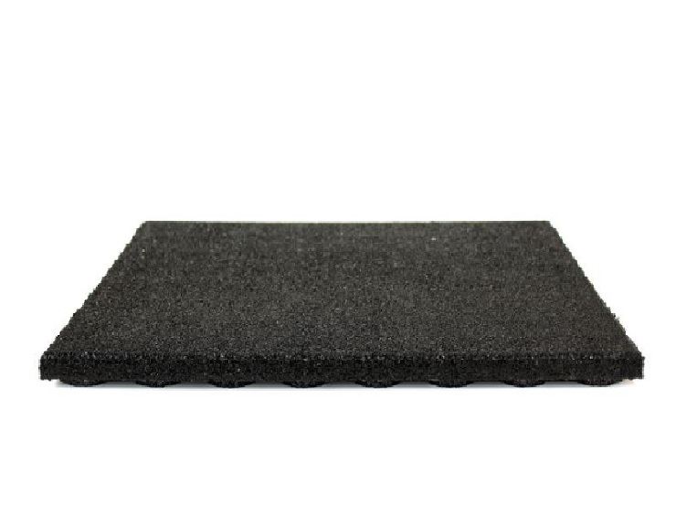 Játszótéri gumilapok fekete 0,5 cm 50 x 50 cm
