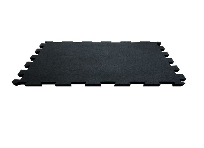 PUZZLE mintás fitnesz gumilap Fekete 990x990mm