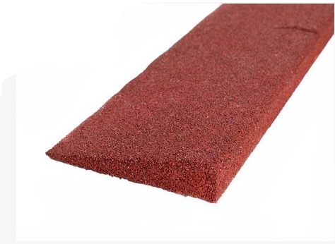 Gumi rámpa elem Vörös (gumi „indító” profil) 1000x250x45mm