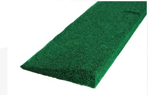 Gumi rámpa elem Zöld (gumi „indító” profil) 1000x250x30mm