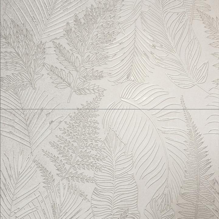 Tubadzin_Domino Barbados Leaves Inserto STR 2-elemes fali csempe 60,8*61,8*1 cm
