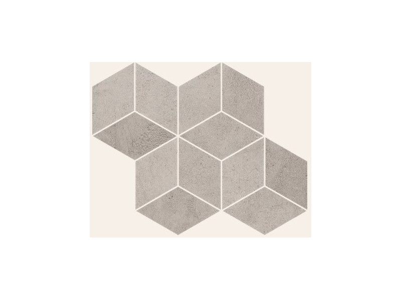 Paradyz_Pure City Grys ROMB HEXAGON Mosaic matt padlólap 20,4*23,8 cm