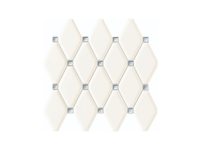 Tubadzin_Abisso White Mosaic fényes fali csempe 27 *29,8 cm