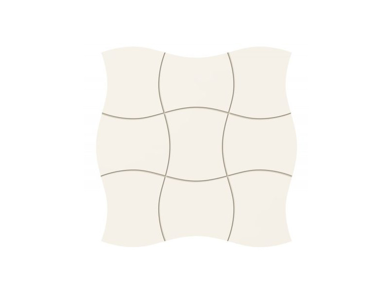 Tubadzin_ Royal Place White Mosaic fényes fali csempe 29,3*29,3 cm