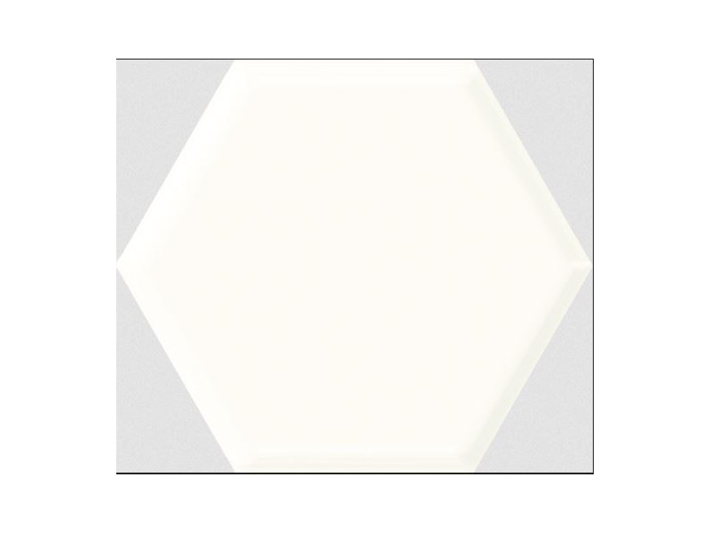 Paradyz_Uniwersalna Heksagon White STR fényes fali csempe 17,1*19,8 cm