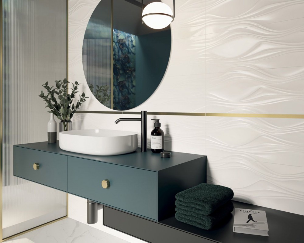 Paradyz_Synergy Bianco STR A fényes fali csempe 30*60cm