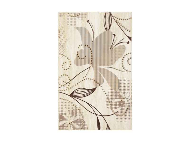 Paradyz_Doppia Beige Inserto A fényes fali csempe 25*40 cm
