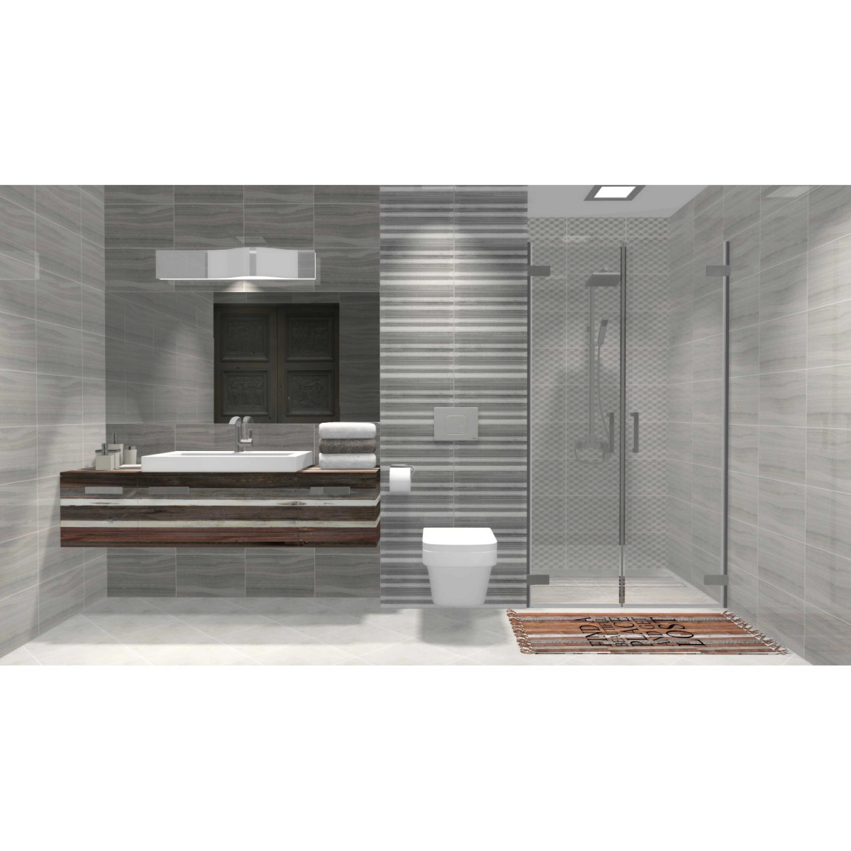 Valore_Santorini White fényes fali csempe 25*40 cm