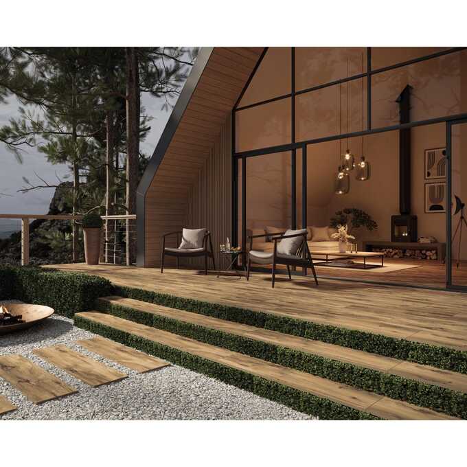 KŐPORCELÁN_PARADYZ_2CM_Rustland Brown rect. Structure MAT. 29,5x119,5