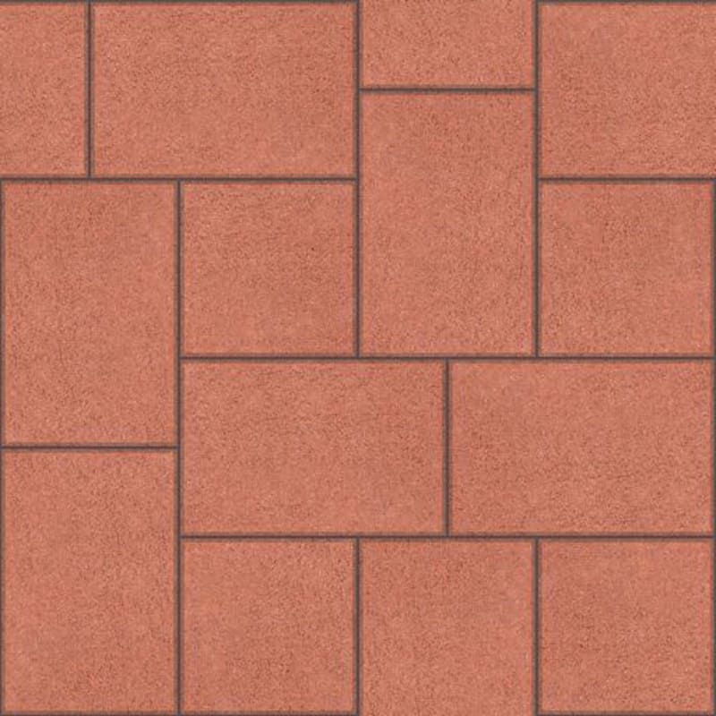 Leier Piazza térkő 6 cm piros