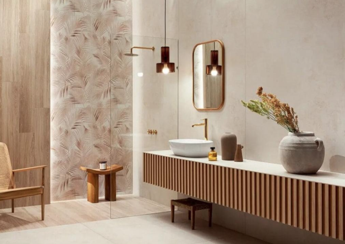Tubadzin Monolith_Casano/Torano Beige fényes gres burkolat 59,8*119,8*0,8 cm