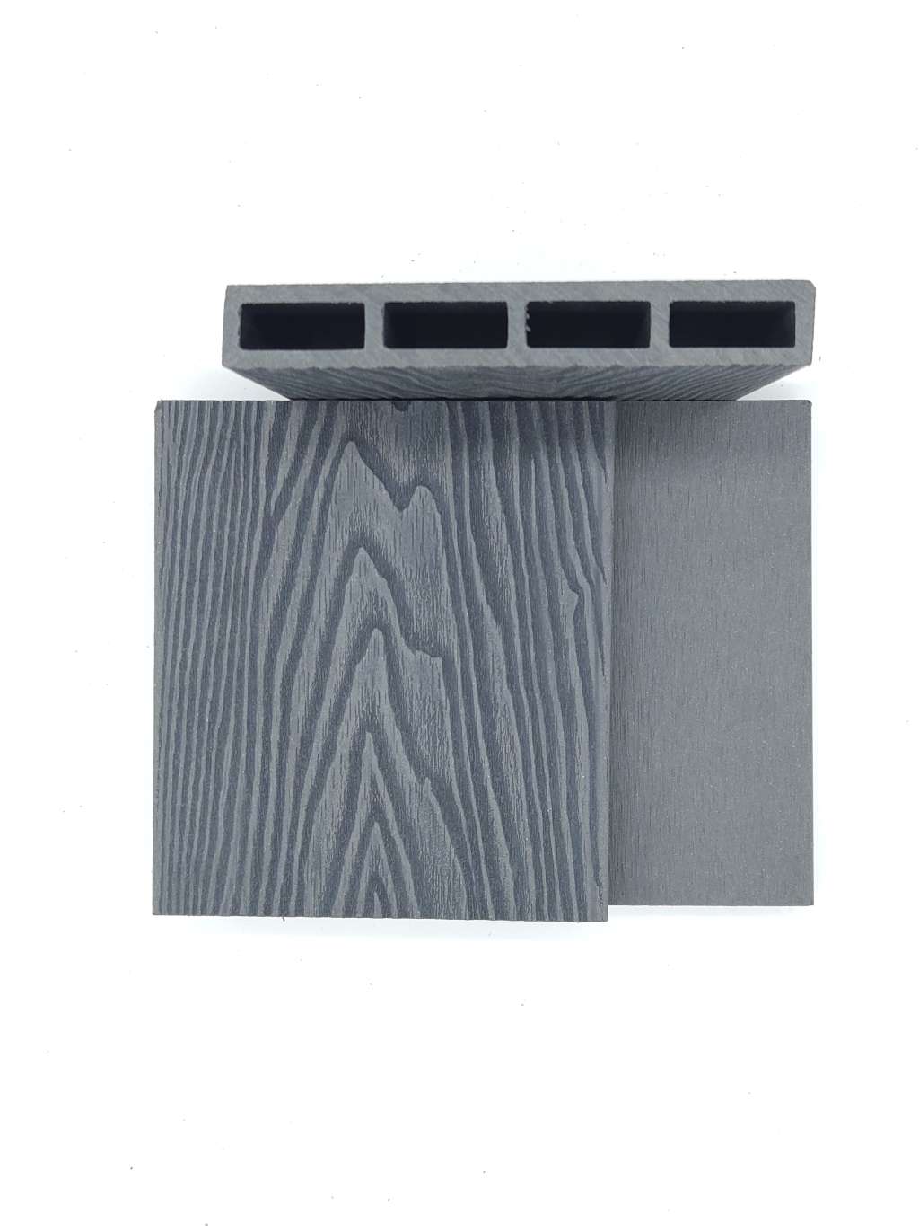 Mediterrán WPC 20*140*5800 mm 3D famintás kerítéselem világosszürke
