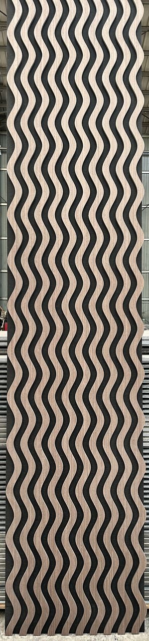 Mediterrán R Aural Wave - Walnut JK akusztikus falpanel 2800*300 mm