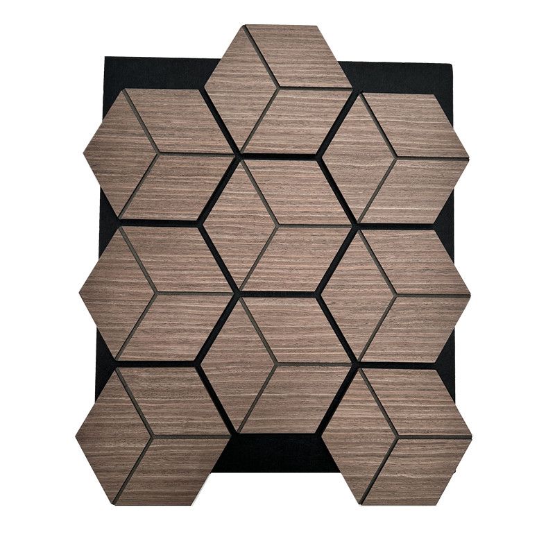 Mediterrán R Diamor - Walnut JK mozaik akusztikus falpanel 700*600 mm