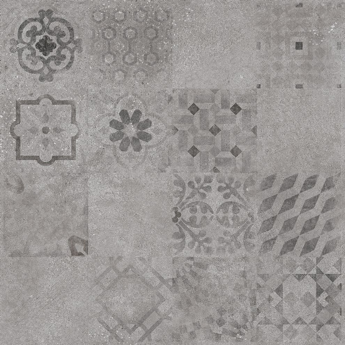 Rako Home_ Betonico szürke mintás Ret matt padlóburkolat 60*60*1 cm /DAK63796/