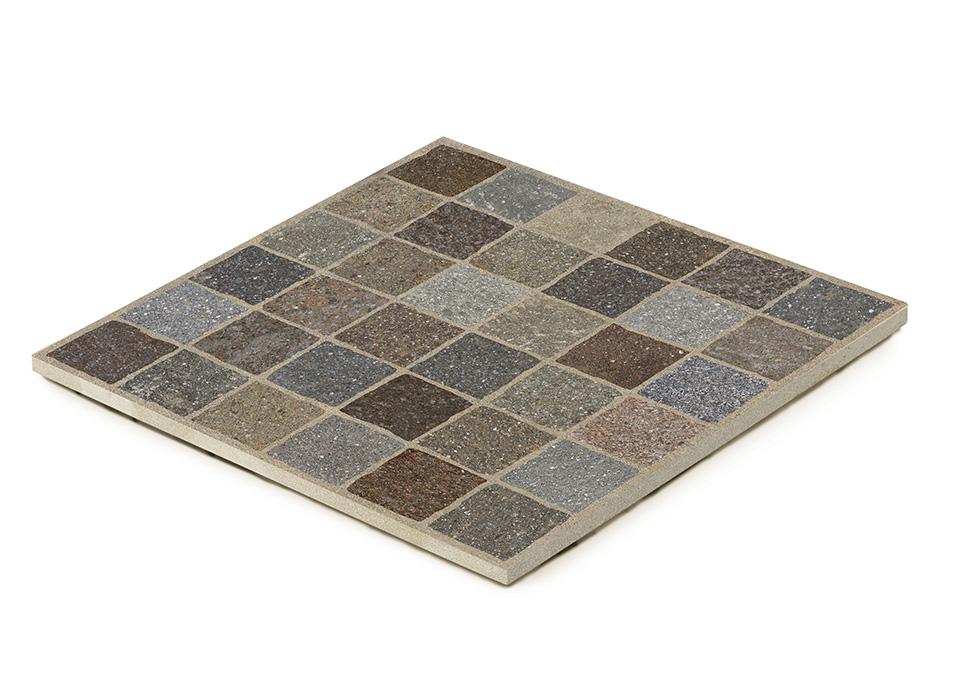 Kőporcelán_StoneGres_ Cubetti Porfido Marrone 60 x 60 x 2 cm
