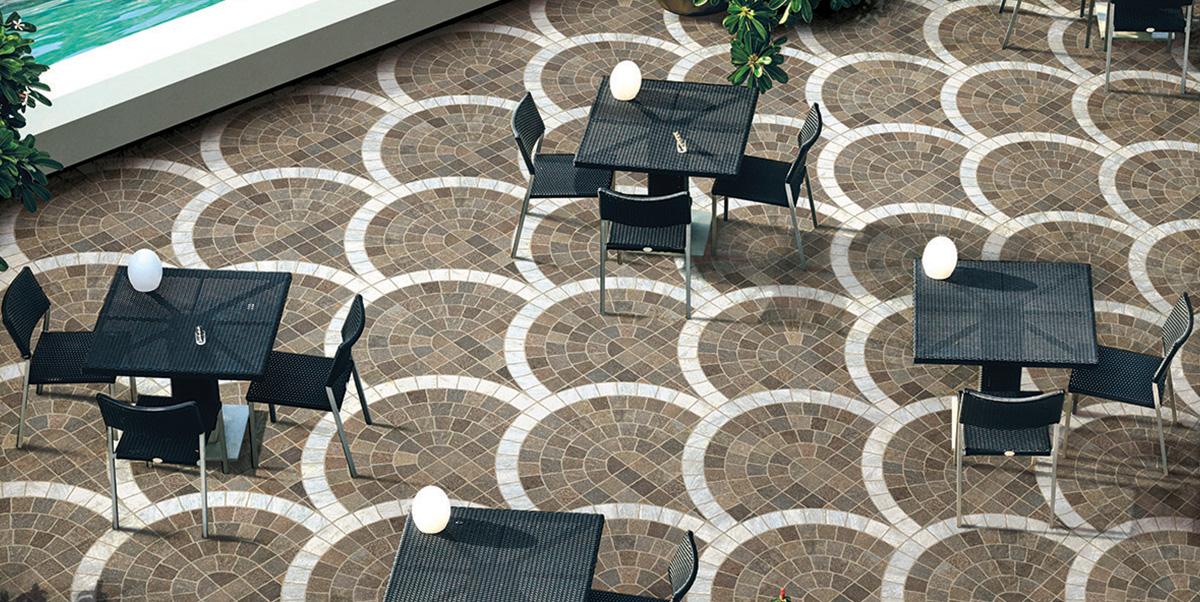Kőporcelán_StoneGres_ Cubetti Porfido Marrone Rosone Carrara 60 x 60 x 2 cm