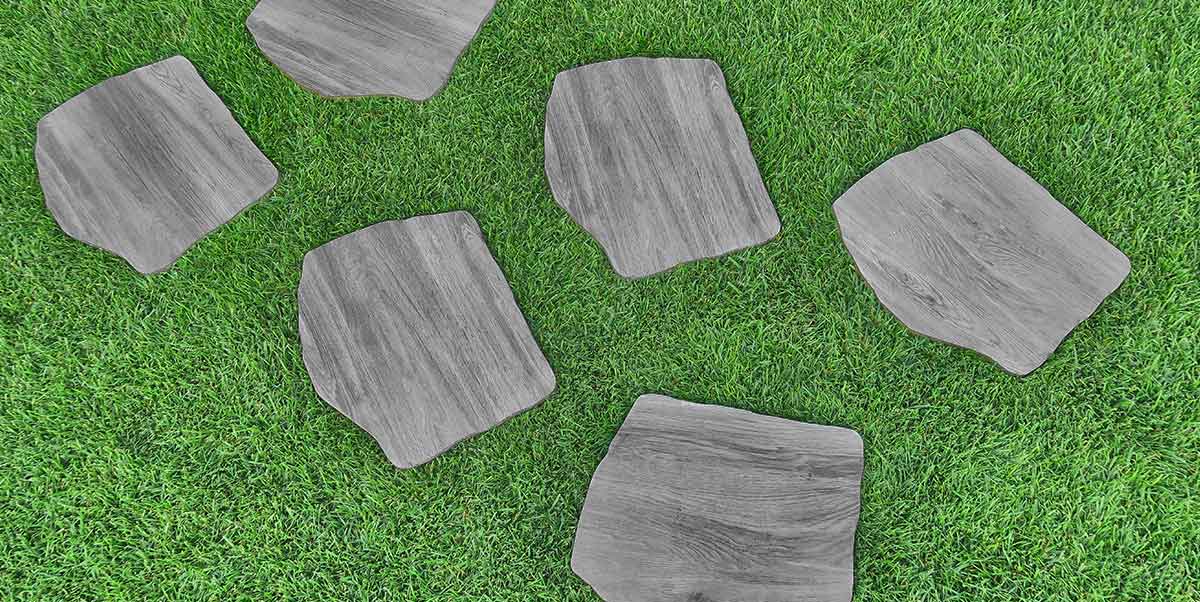 Kőporcelán_StoneGres_ Passo Giapponese Holz Grigio 42 x 36 x 2 cm
