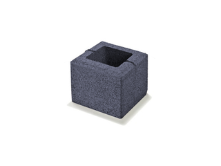 Sw Zsalukő Kerítéselem 20x20x16 cm Antracit