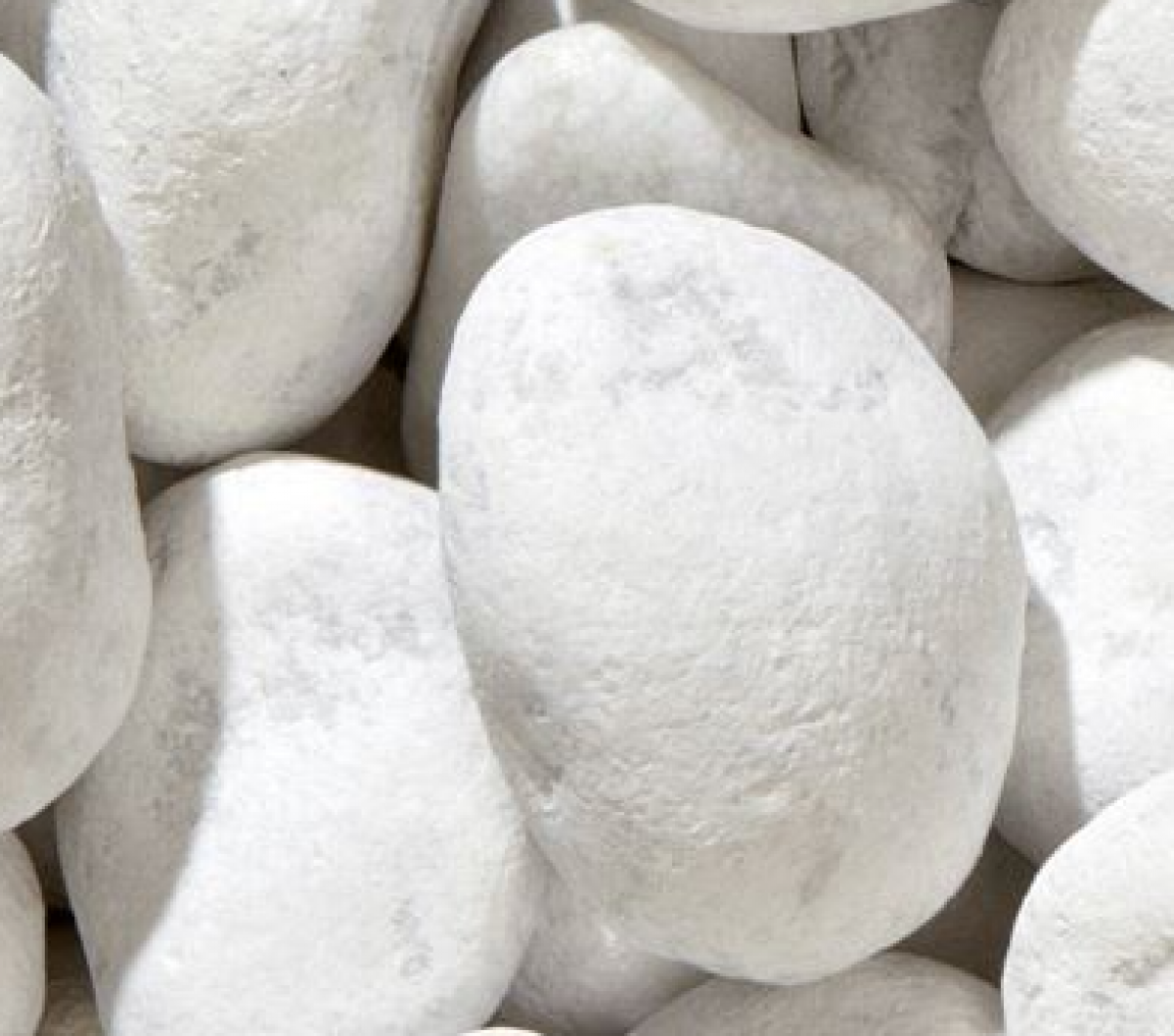 Kertépítő Kavics Bianco Carrara 40-60mm