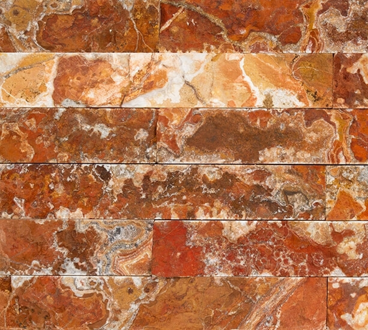 Mistyc Orange CROSS CUT roppantott 5 x 30/vh Kőburkolat