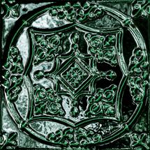 Tubadzin Tinta Green 14,8x14,8x1,28 cm dekorlap