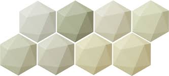 Tubadzin Origami Hex Green 11 x 12,5 mozaik