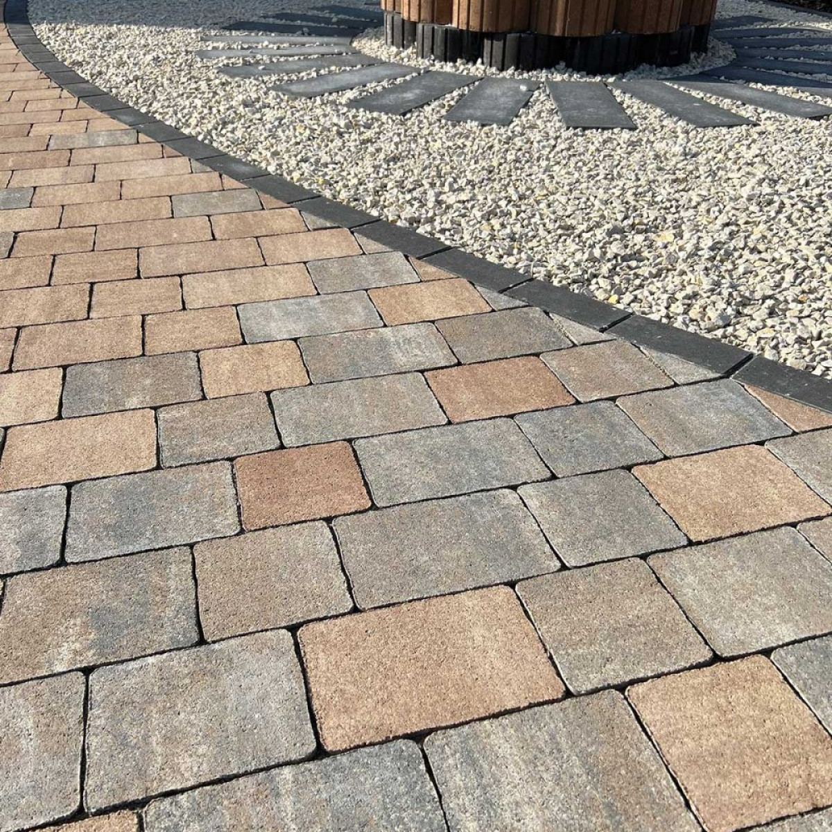 VIASTEIN_Pulito Trio térkő_ mokka árnyalt 5 cm