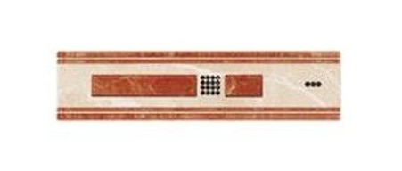 Zalakerámia Ibiza piros mintás fényes dekorcsík 20*5 cm /SZ-33/