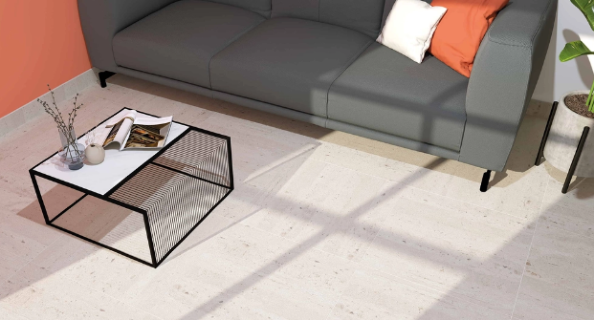 Zalakerámia Traver Beige fényes granília padlóburkolat 59*59*0,85 cm /ZGD61062/