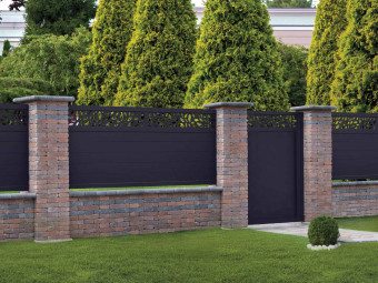 KERÍTÉS LÁBAZAT 5 CM-ES TÉGLAKŐBŐL FAHÉJ 120x50x24 cm